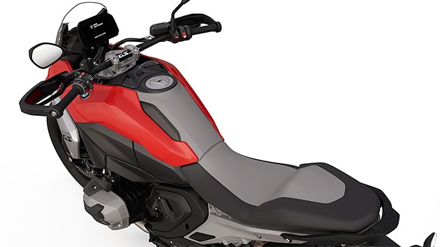 La ligne fluide reliant le réservoir et la selle de la R 1300 GS de BMW Motorrad
